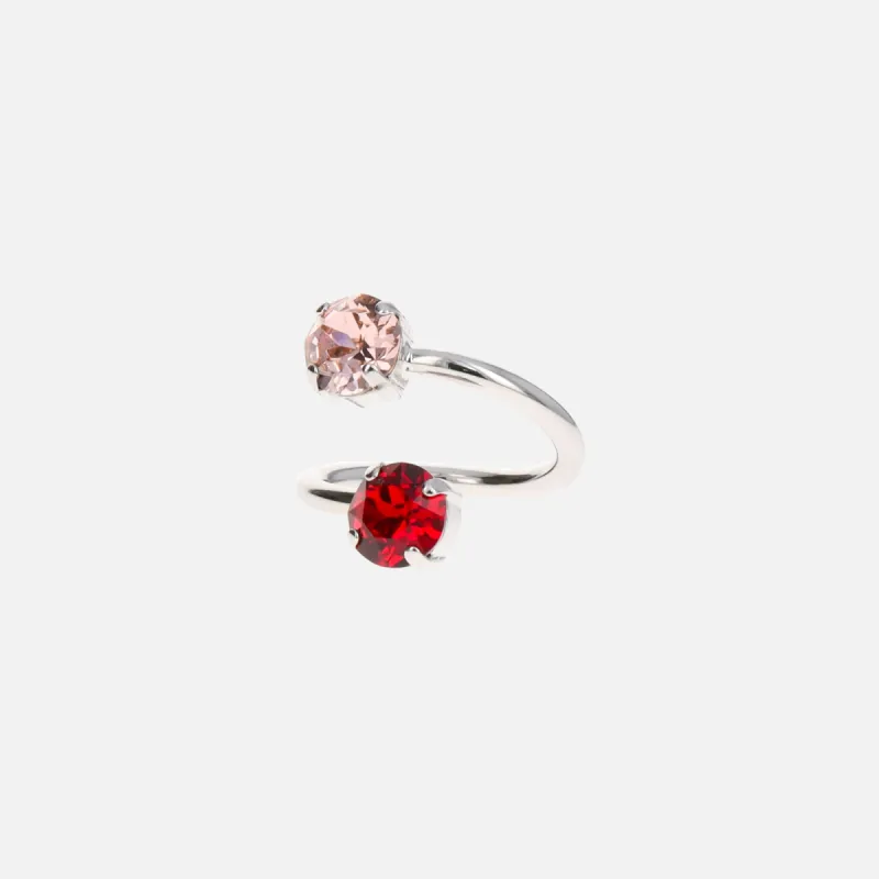 Justine Clenquet Chris Ring - Red / Pink made by Kith