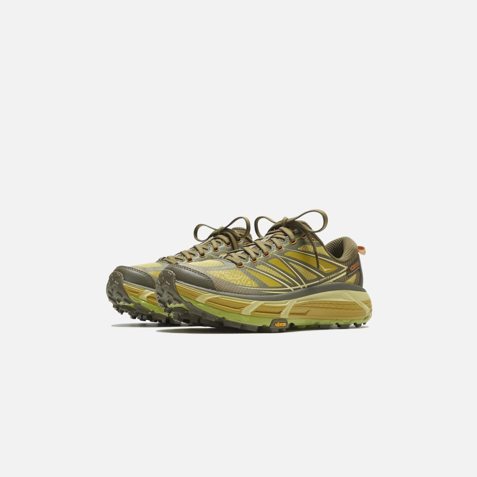 HOKA Mafate Speed 2 - Dark Olive / Golden Lichen sold by Kith product image thumbnail 2