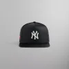 Kith & New Era for the New York Yankees Satin 9FIFTY A-Frame Snapback - Black sold by Kith