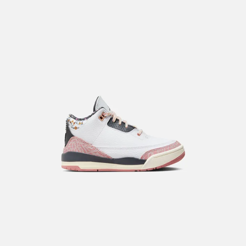Jordan PS Air Jordan 3 Retro - White / Red Stardust / Sail / Anthracite sold by Kith
