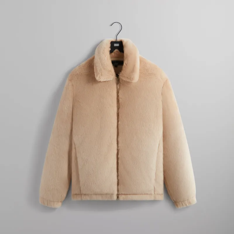 Kith Lloyd Faux Fur Coaches Jacket - Veil | Parallel