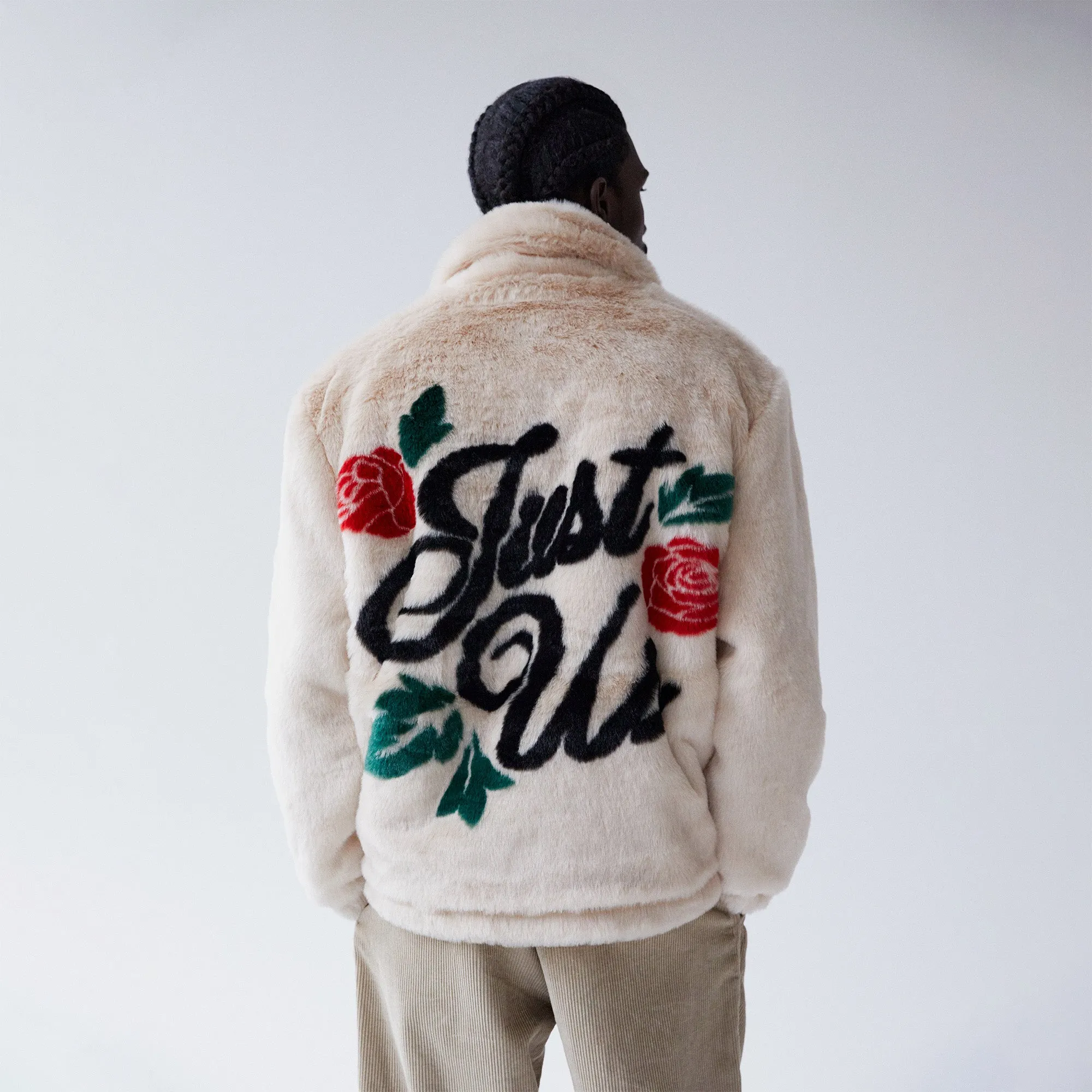 Kith Lloyd Faux Fur Coaches Jacket - Veil | Parallel Kith Lloyd Faux Fur Coaches Jacket - Veil | Parallel