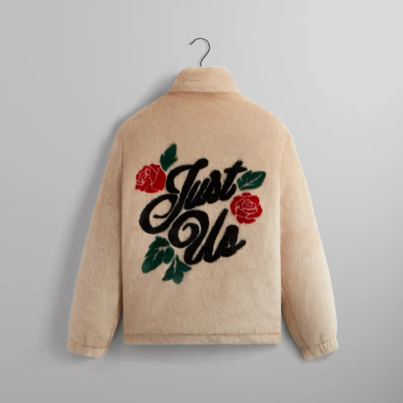 Kith Lloyd Faux Fur Coaches Jacket - Veil | Parallel Kith Lloyd Faux Fur Coaches Jacket - Veil | Parallel