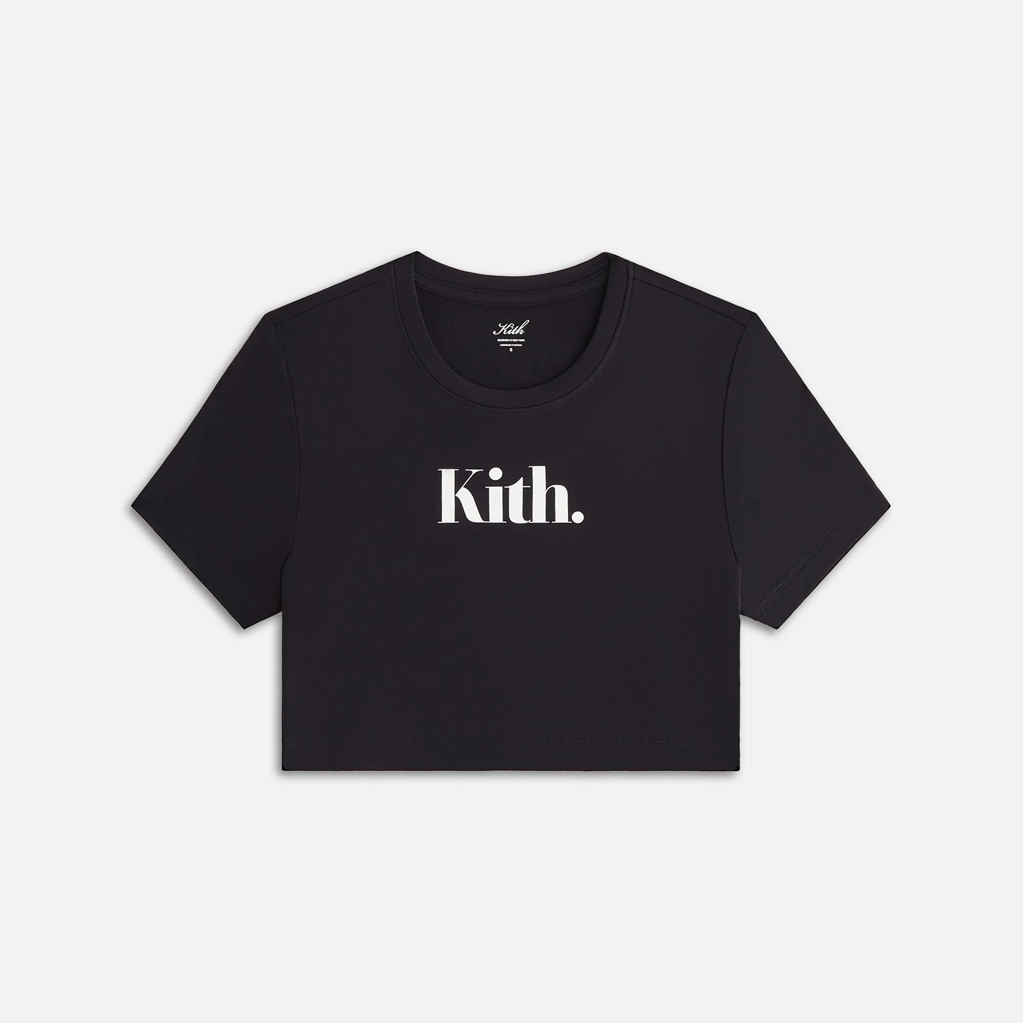 Kith Women Misha Super Crop Tee - Black | Parallel
