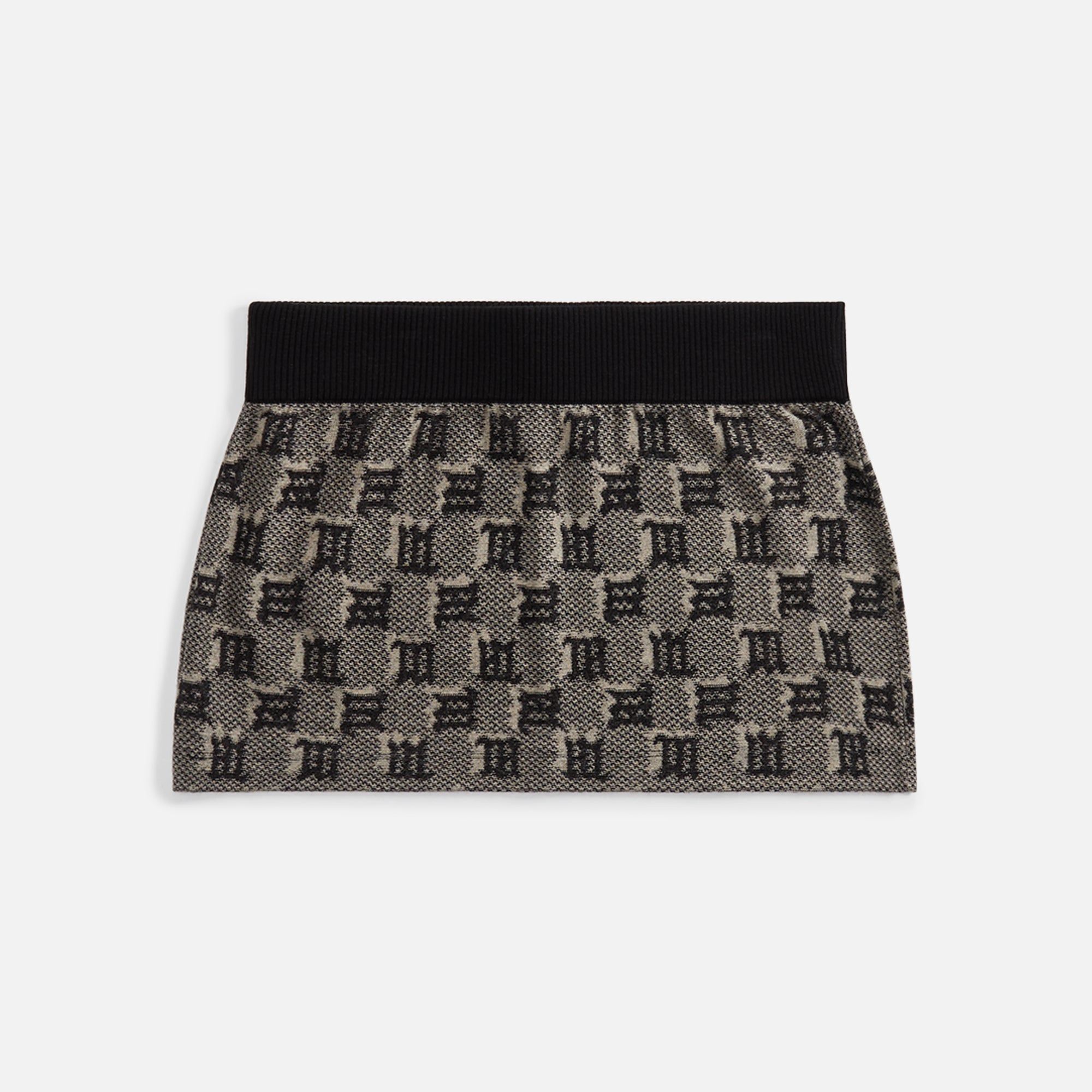 MISBHV Silk Wool Knitted Monogram Mini Skirt - Multi sold by Kith product image thumbnail 2