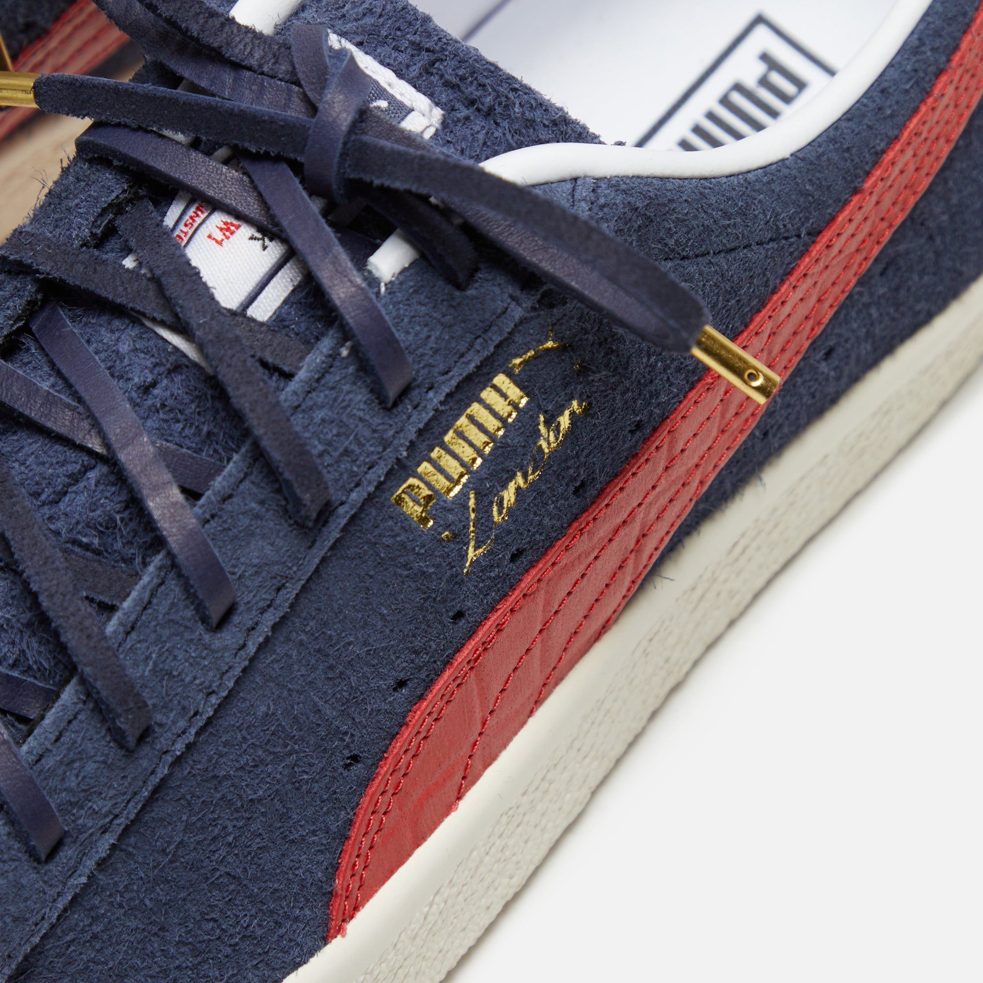 Puma Clyde Soho London - Frosted Ivory / New Navy sold by Kith product image thumbnail 5