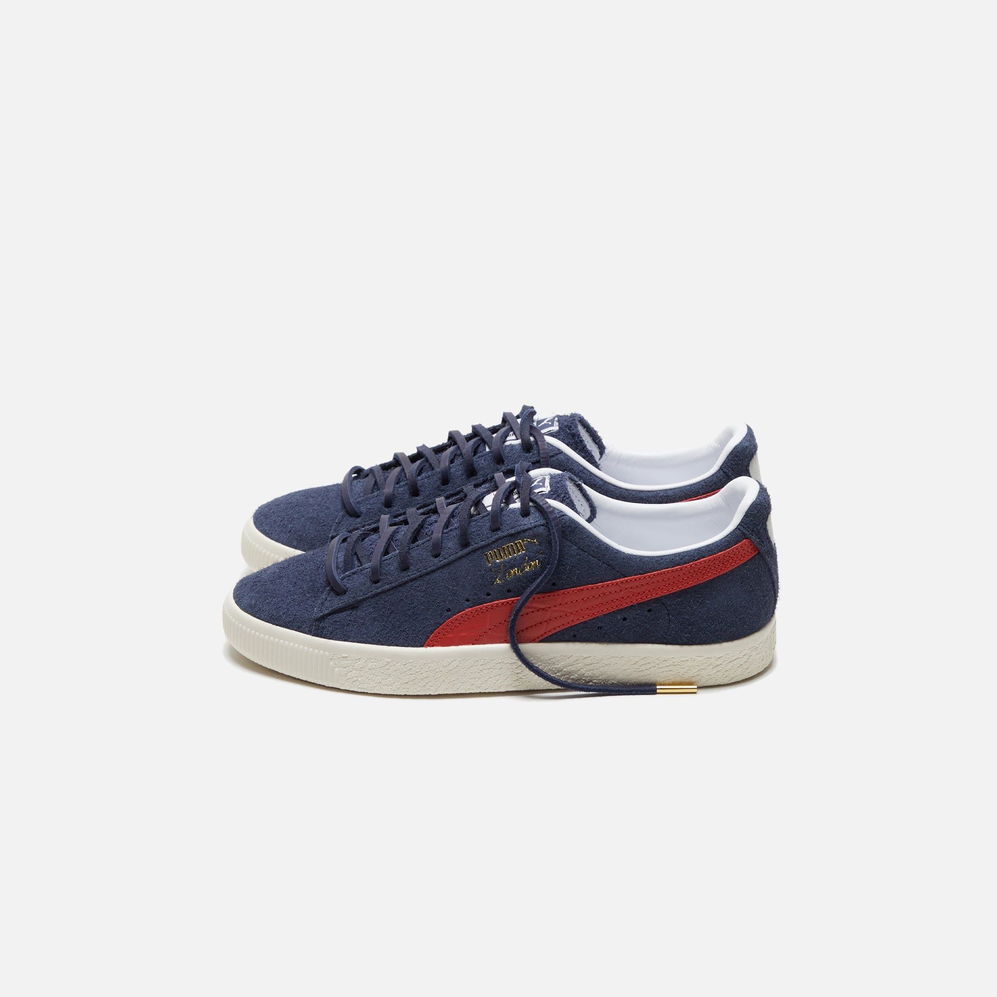 Puma Clyde Soho London - Frosted Ivory / New Navy sold by Kith product image thumbnail 4