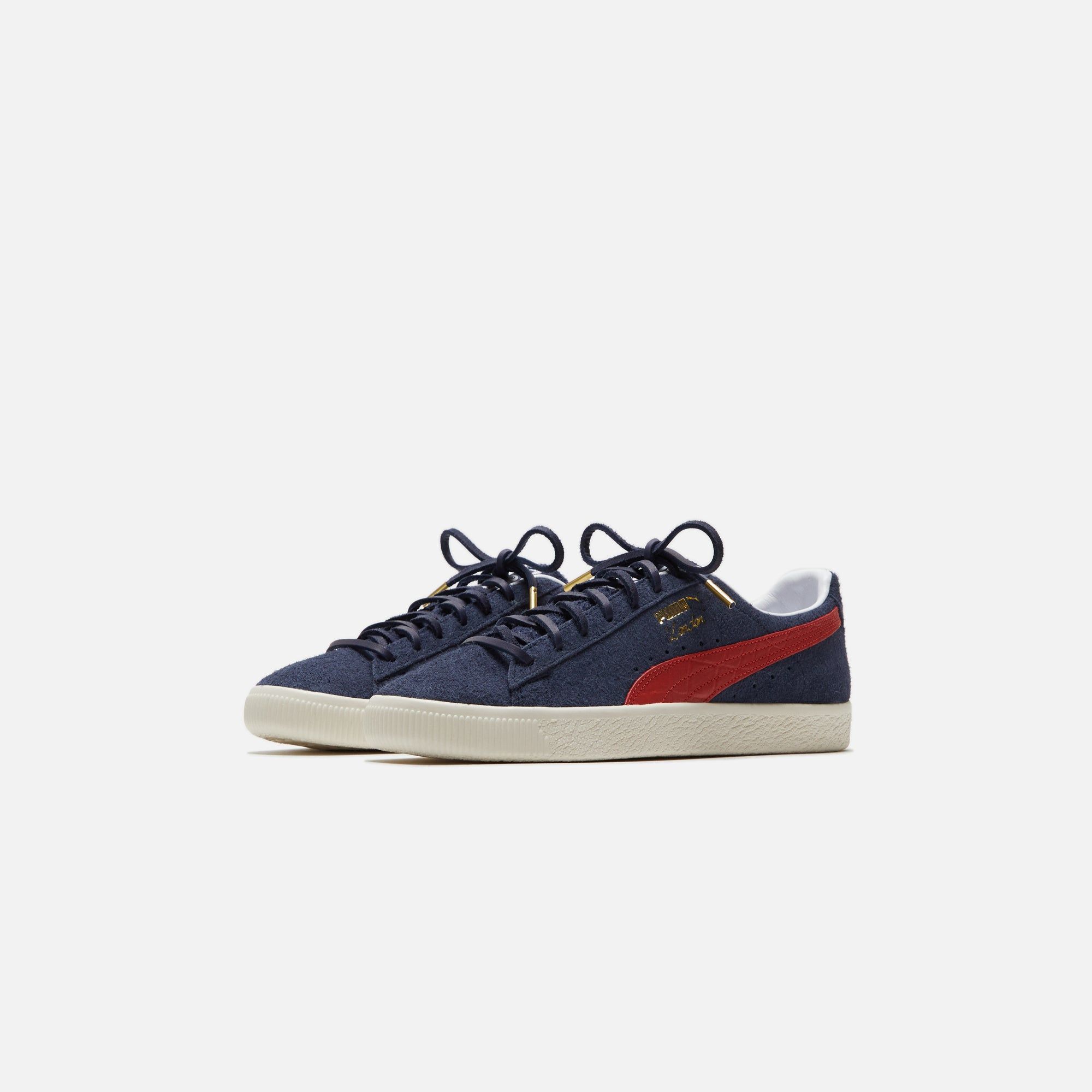 Puma Clyde Soho London - Frosted Ivory / New Navy sold by Kith product image thumbnail 2