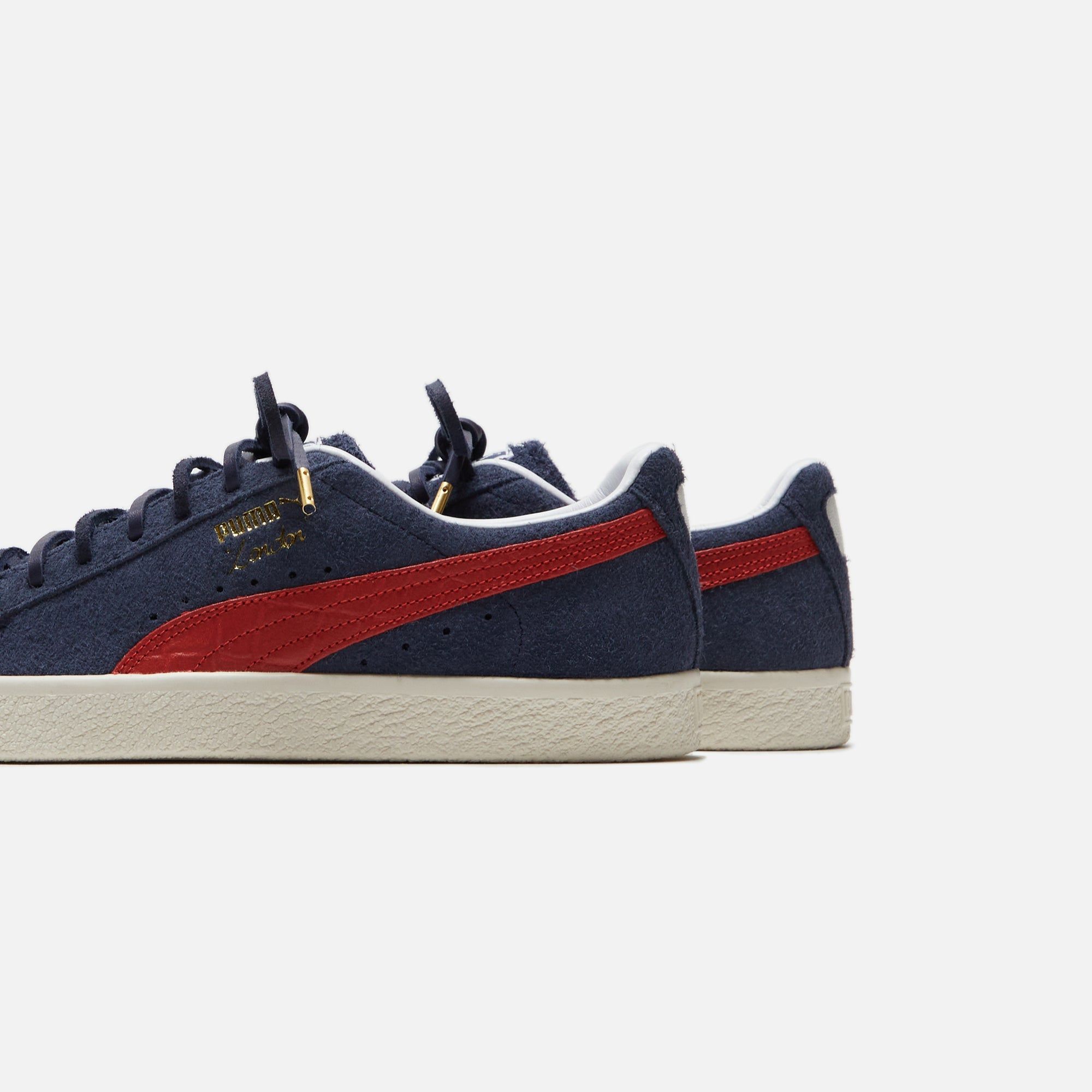 Puma Clyde Soho London - Frosted Ivory / New Navy sold by Kith product image thumbnail 3