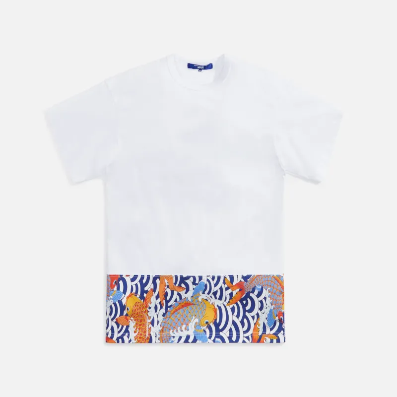 Junya Watanabe Man Cotton Jersey Print Tee - White made by Kith