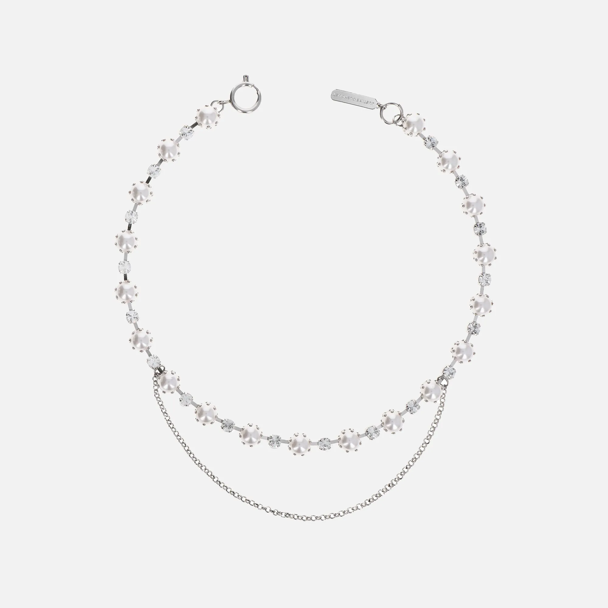 Justine Clenquet Annie Necklace - Palladium sold by Kith