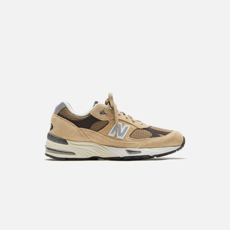 New Balance Made in UK 991v1 Finale - Pale Khaki / Silver Mink / Delicioso sold by Kith