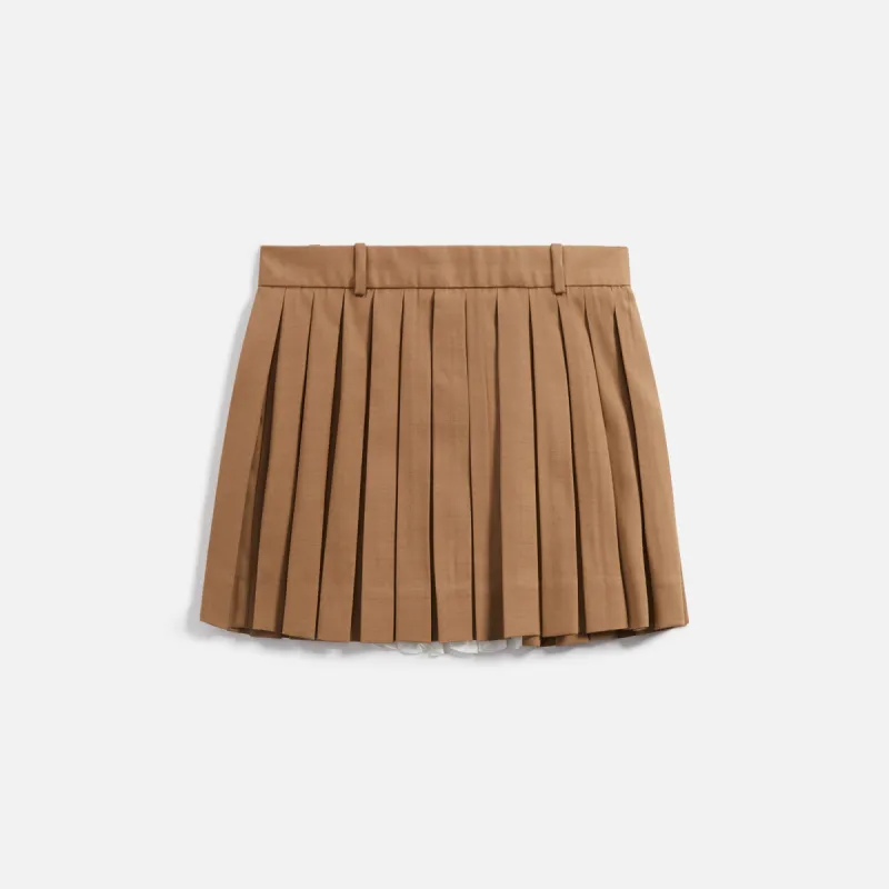 Sandy Liang Poko Skirt - Taupe sold by Kith