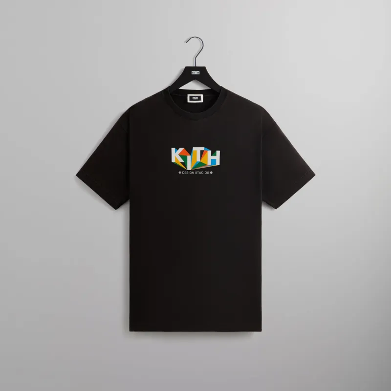 Kith Geometric Tee - Black sold by Kith