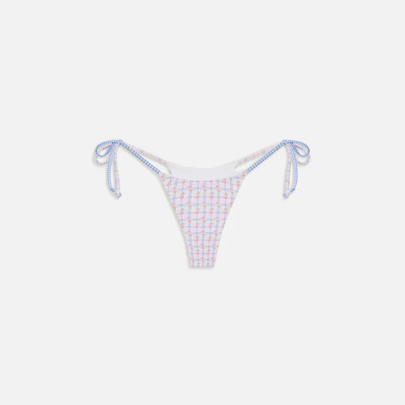 Frankies Bikinis Divine Bottom - Rose Picnic Ruffle sold by Kith