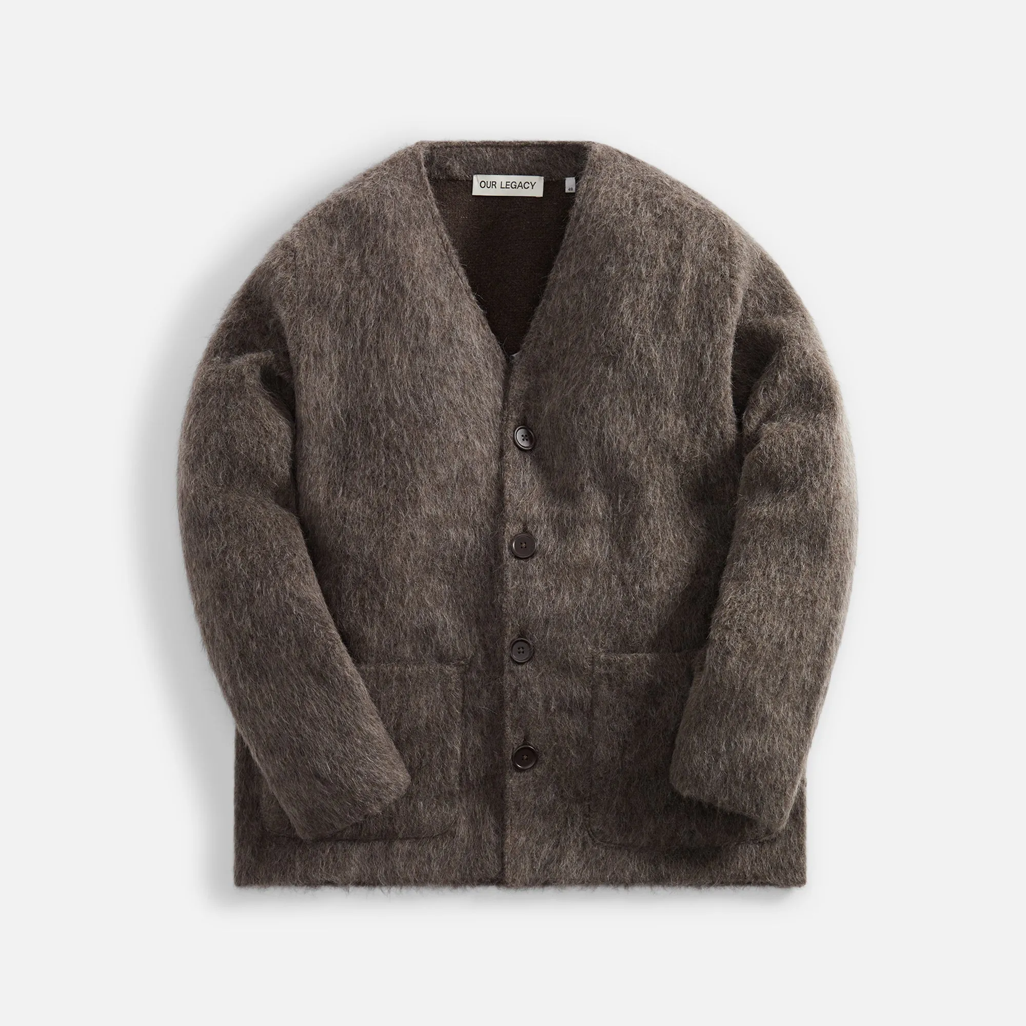 Our Legacy Cardigan - Mole Grey Mohair sold by Kith