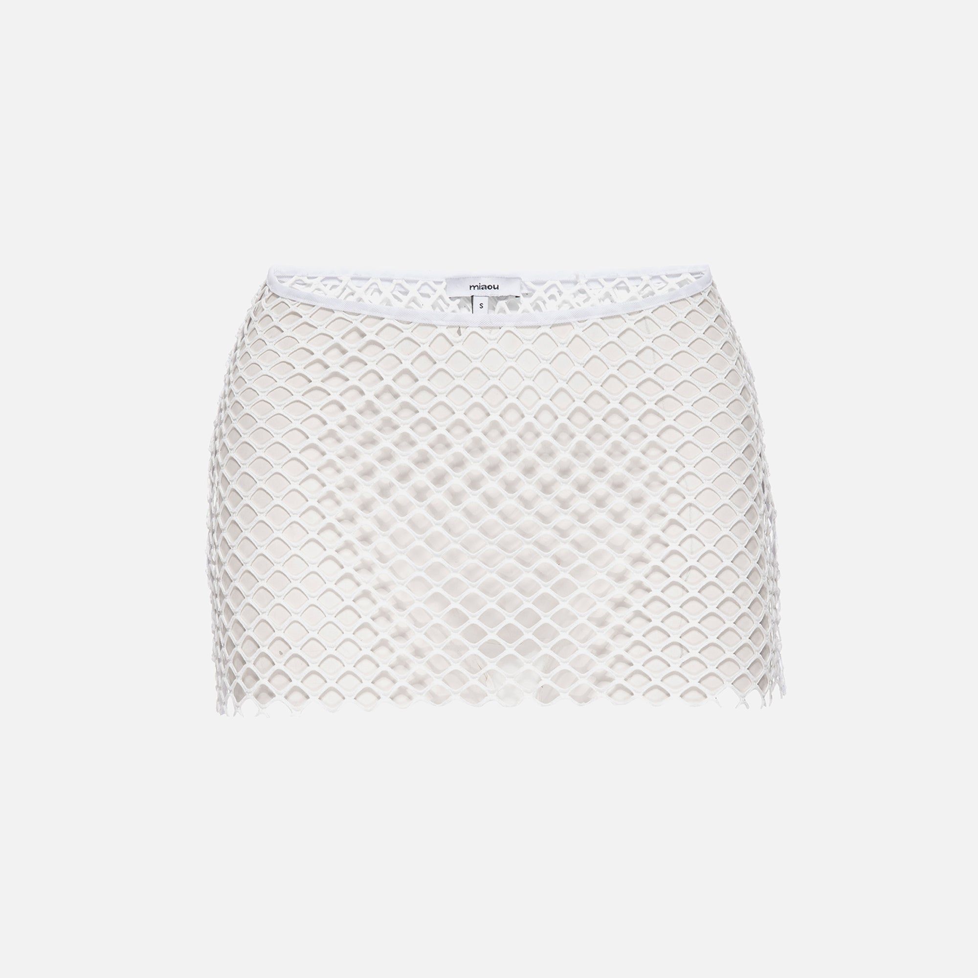 Miaou Elektra Skirt - Creme sold by Kith