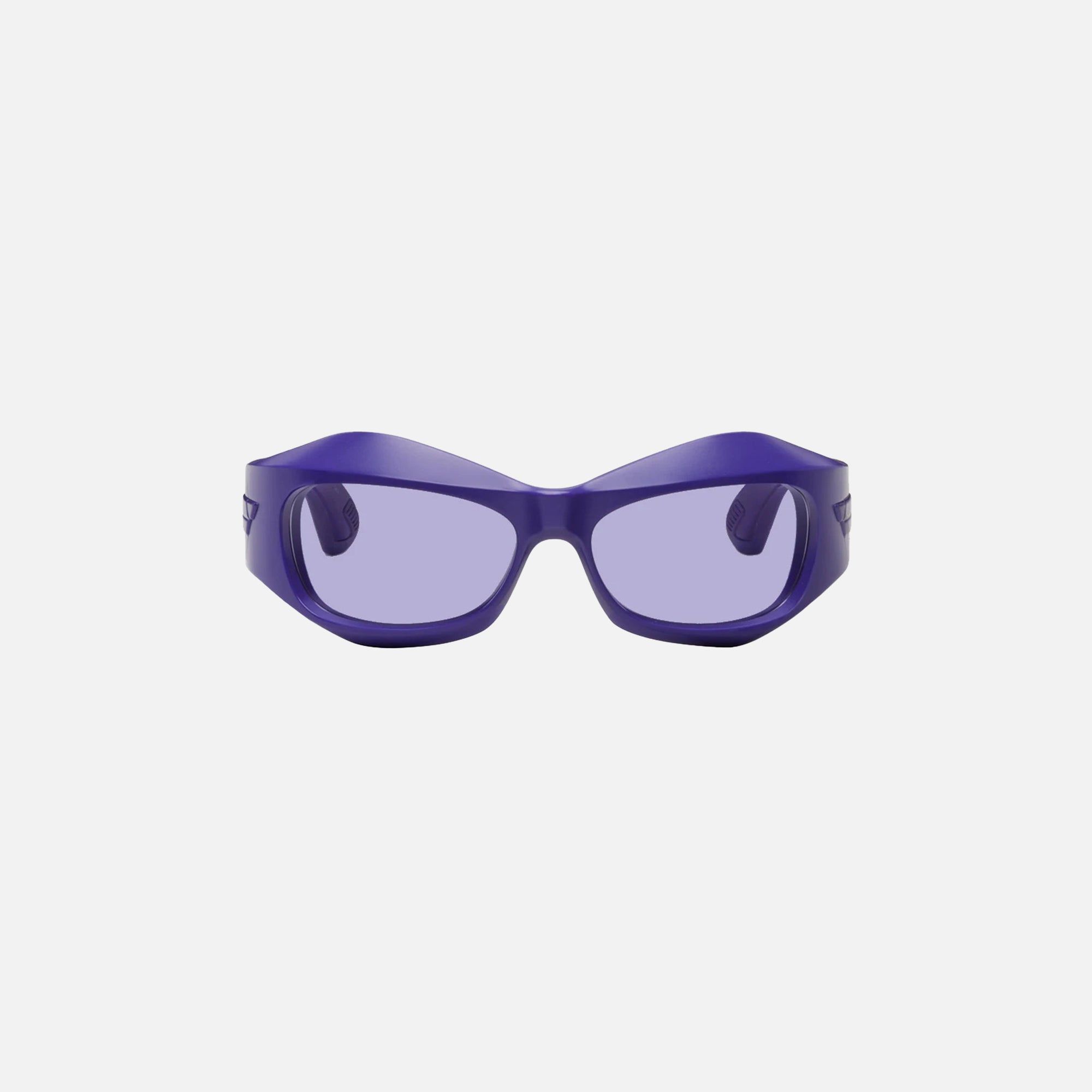 Bottega Veneta Chunky Futuristic Frame - Purple w / Mirror Lens sold by Kith