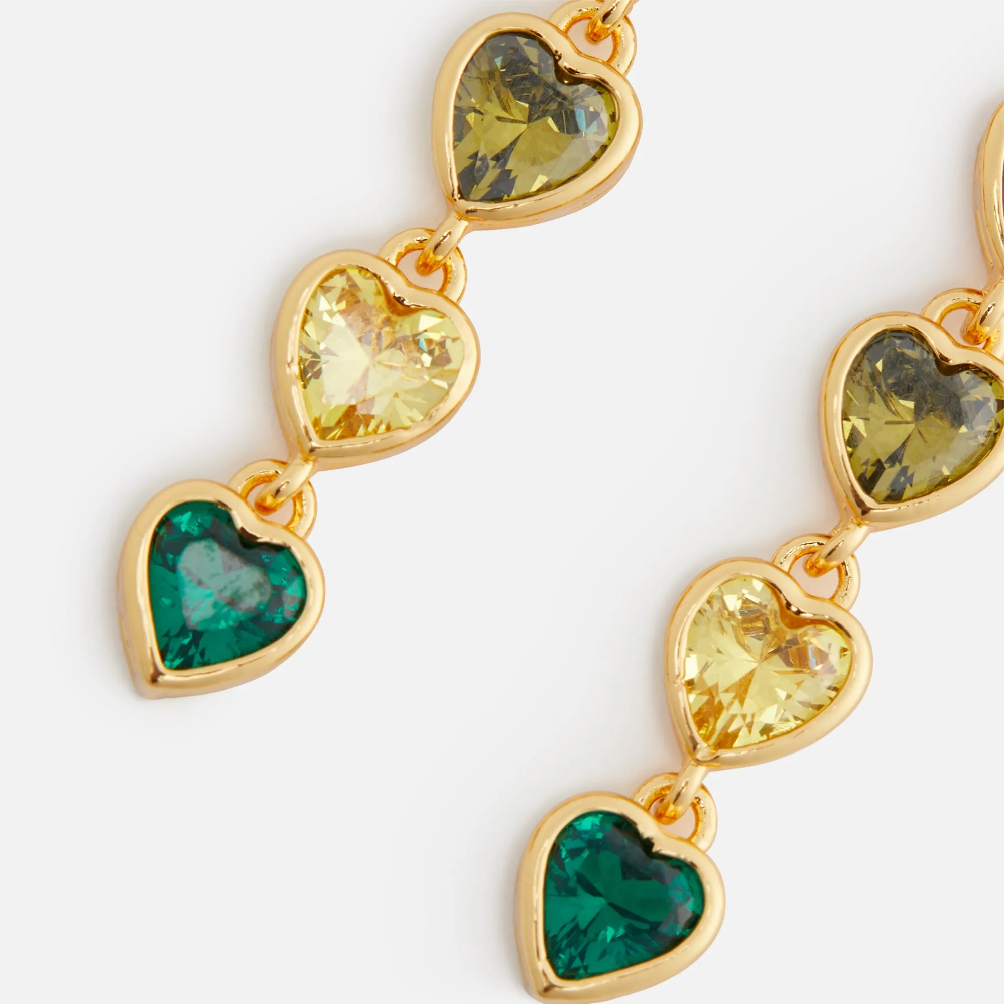 Crystal Haze Rainbow Hearts Earrings - Multi sold by Kith product image thumbnail 2