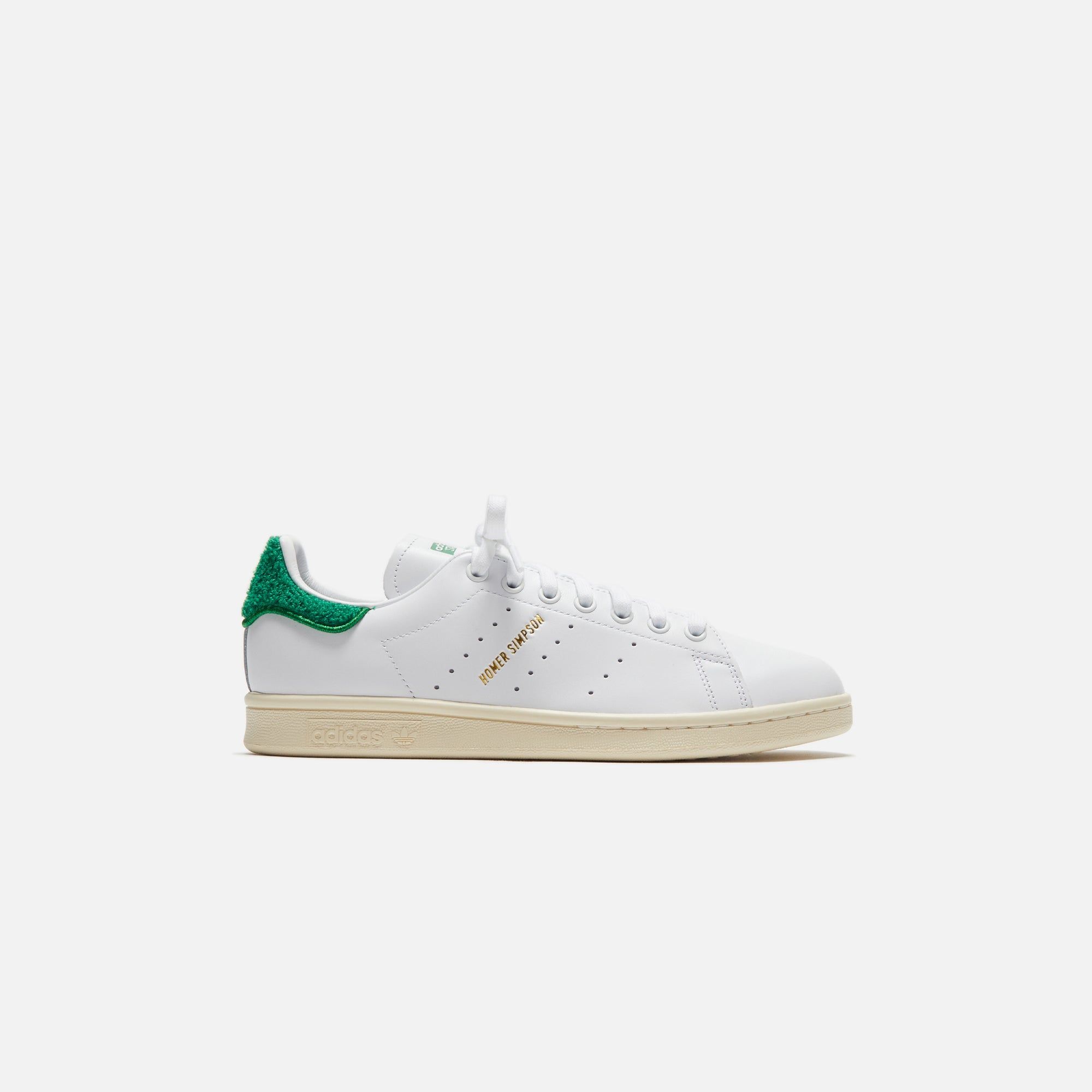 adidas x Homer Simpson Stan Smith - White / Green / Cream White sold by Kith