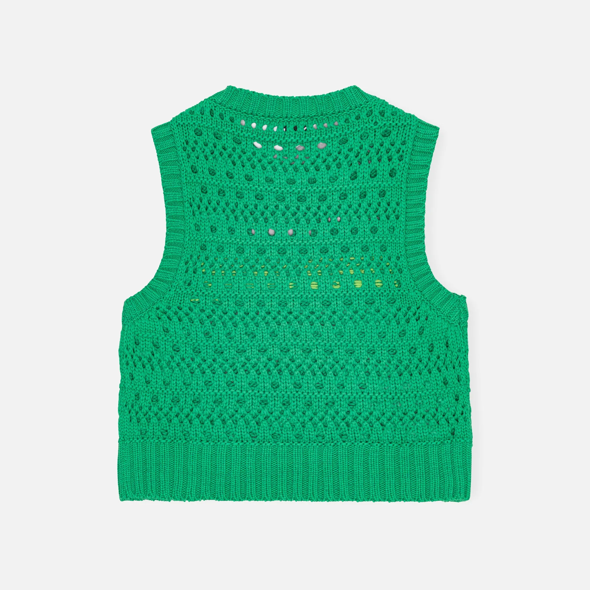 Ganni Cotton Rope Short Vest - Juniper sold by Kith product image thumbnail 2