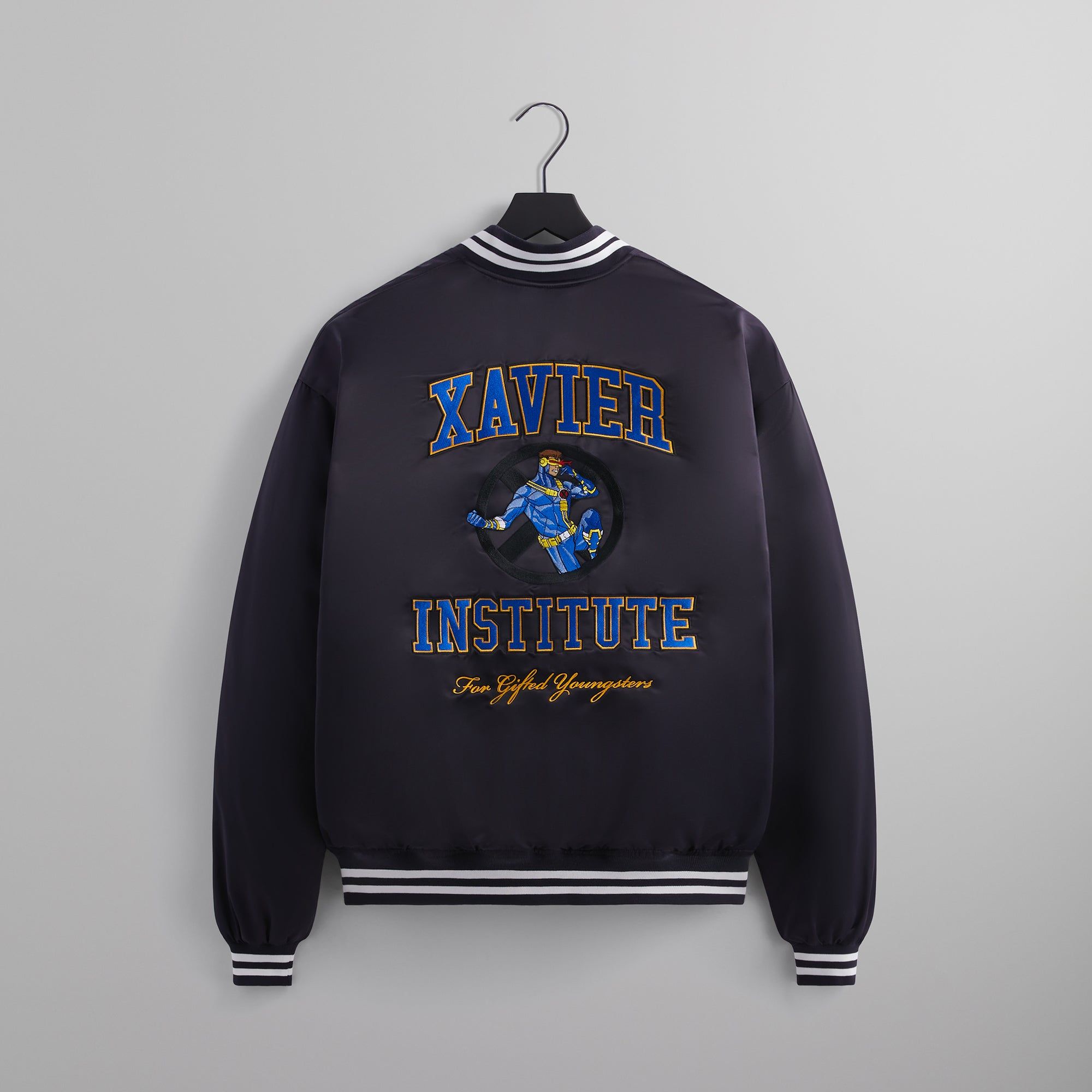 Marvel | Kith for X-Men Cyclops Satin Bomber Jacket - Ink