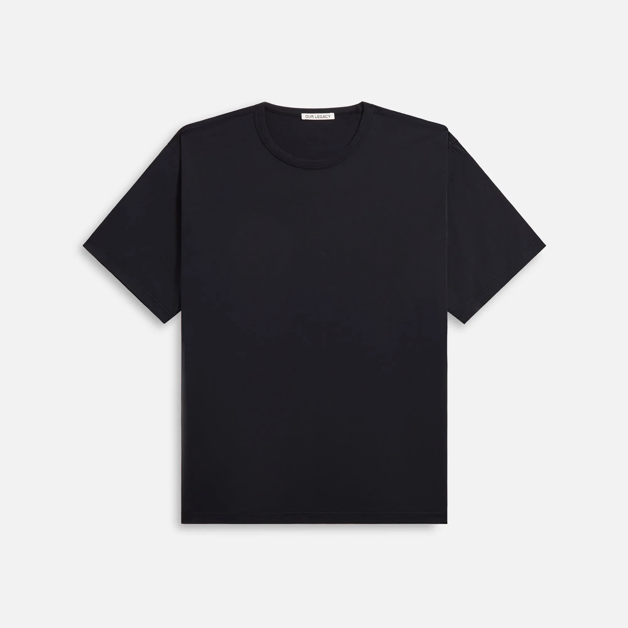 Our Legacy New Box Tee - Black Clean Jersey sold by Kith