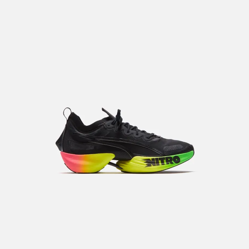 Puma Fast-R Nitro Elite Futrograde - Black / Green Gecko sold by Kith