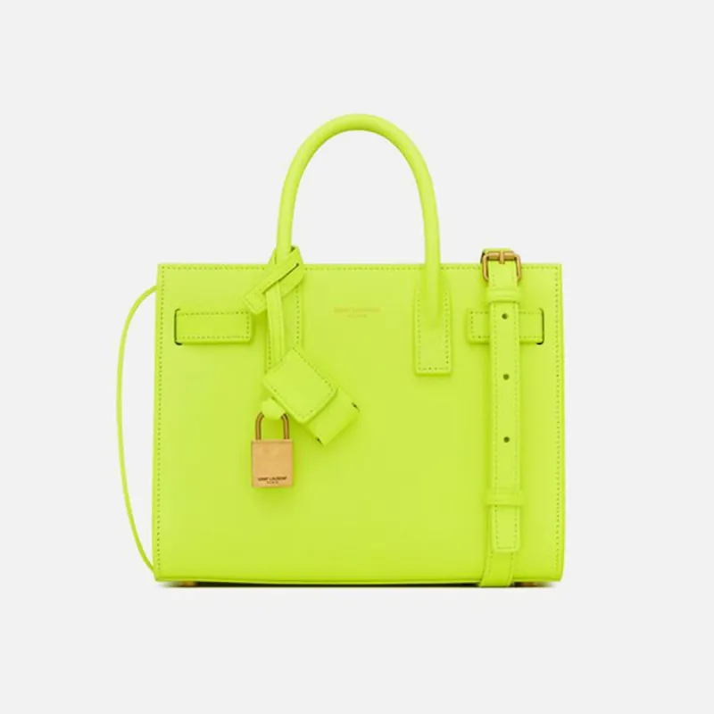 Saint Laurent YSL SDJ Nano Bag - Safety Yellow sold by Kith
