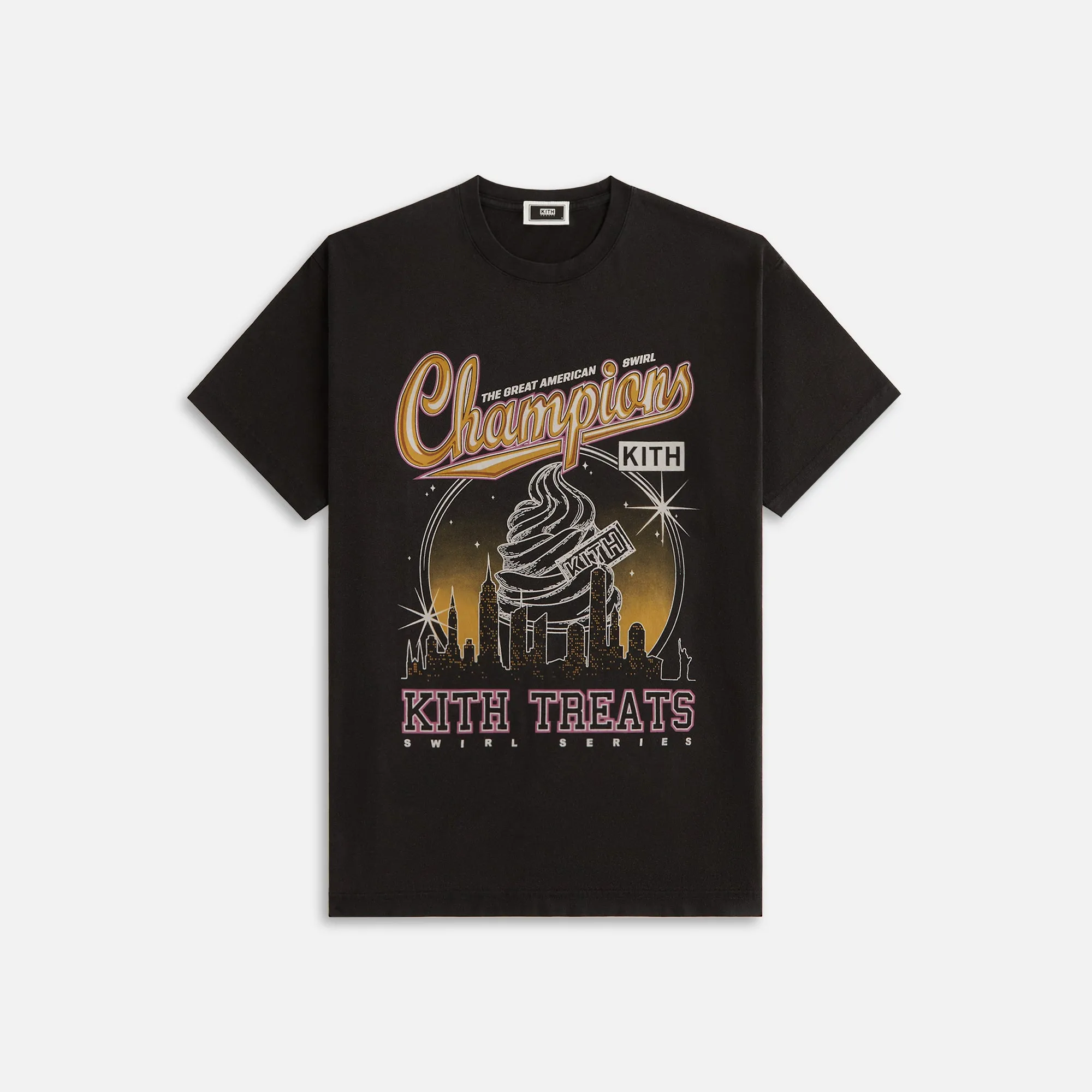 Kith Treats Champions Vintage Tee - Black sold by Kith