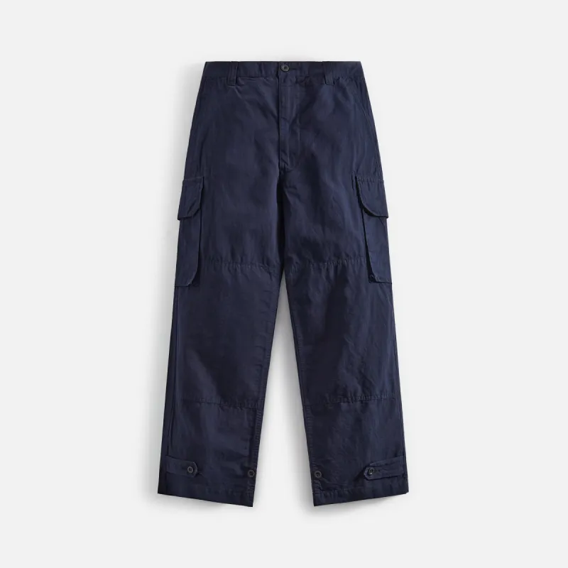 CDG Homme Cotton Linen Canvas Pant - Garment Dyed Navy sold by Kith