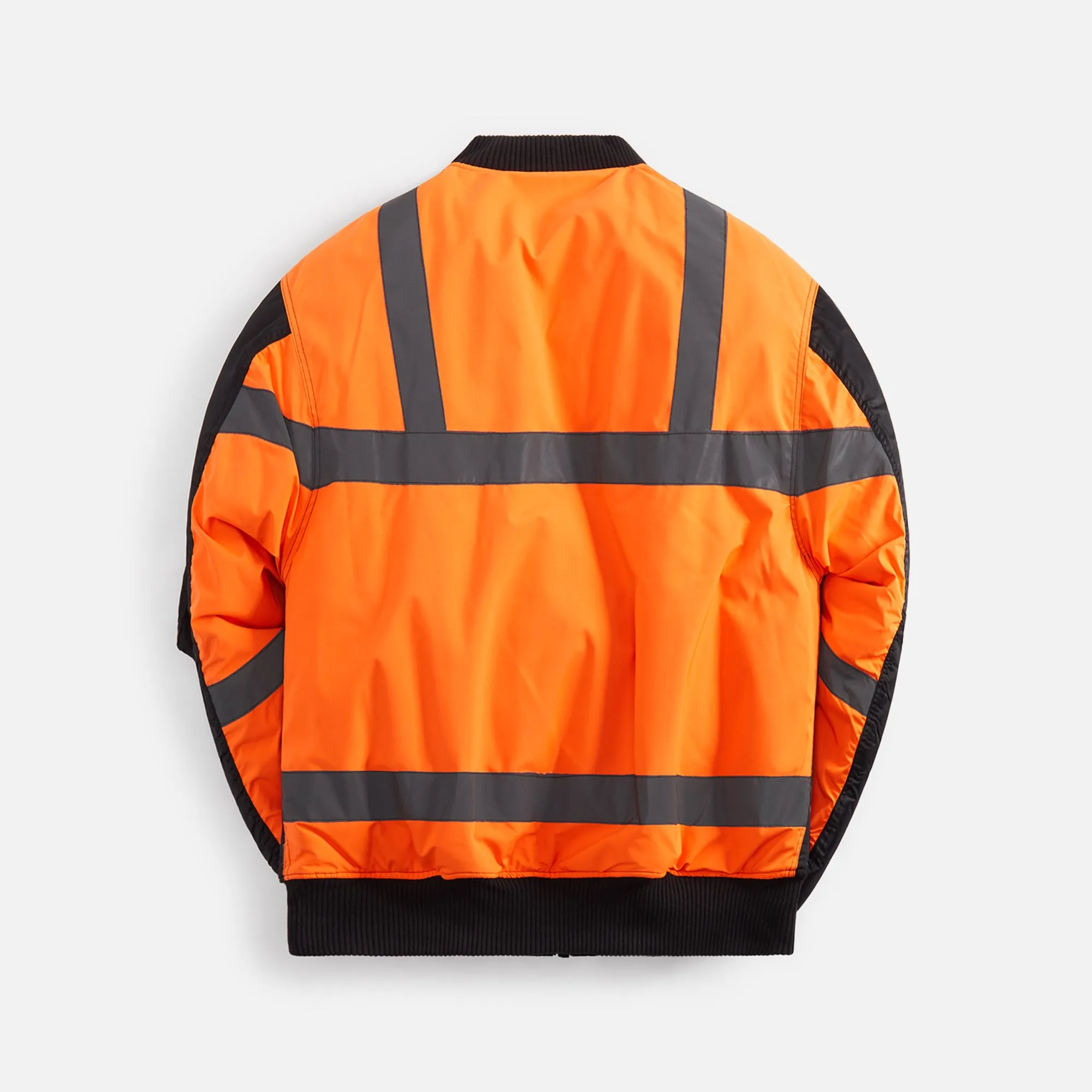 Maharishi Hi-Vis Ma-1 Flight Jacket - Black / Neon Orange sold by Kith product image thumbnail 2