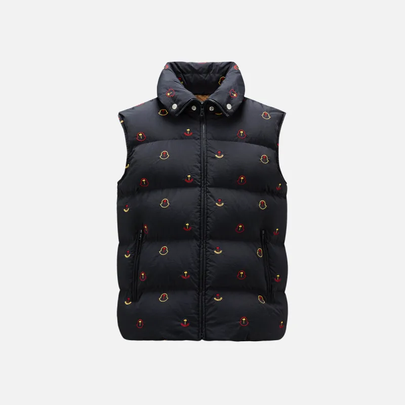 Moncler x Palm Angels Henon Vest - Navy sold by Kith