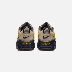 Nike x Ambush Air More Uptempo Low SP - Limestone / Vivid Sulfur sold by Kith