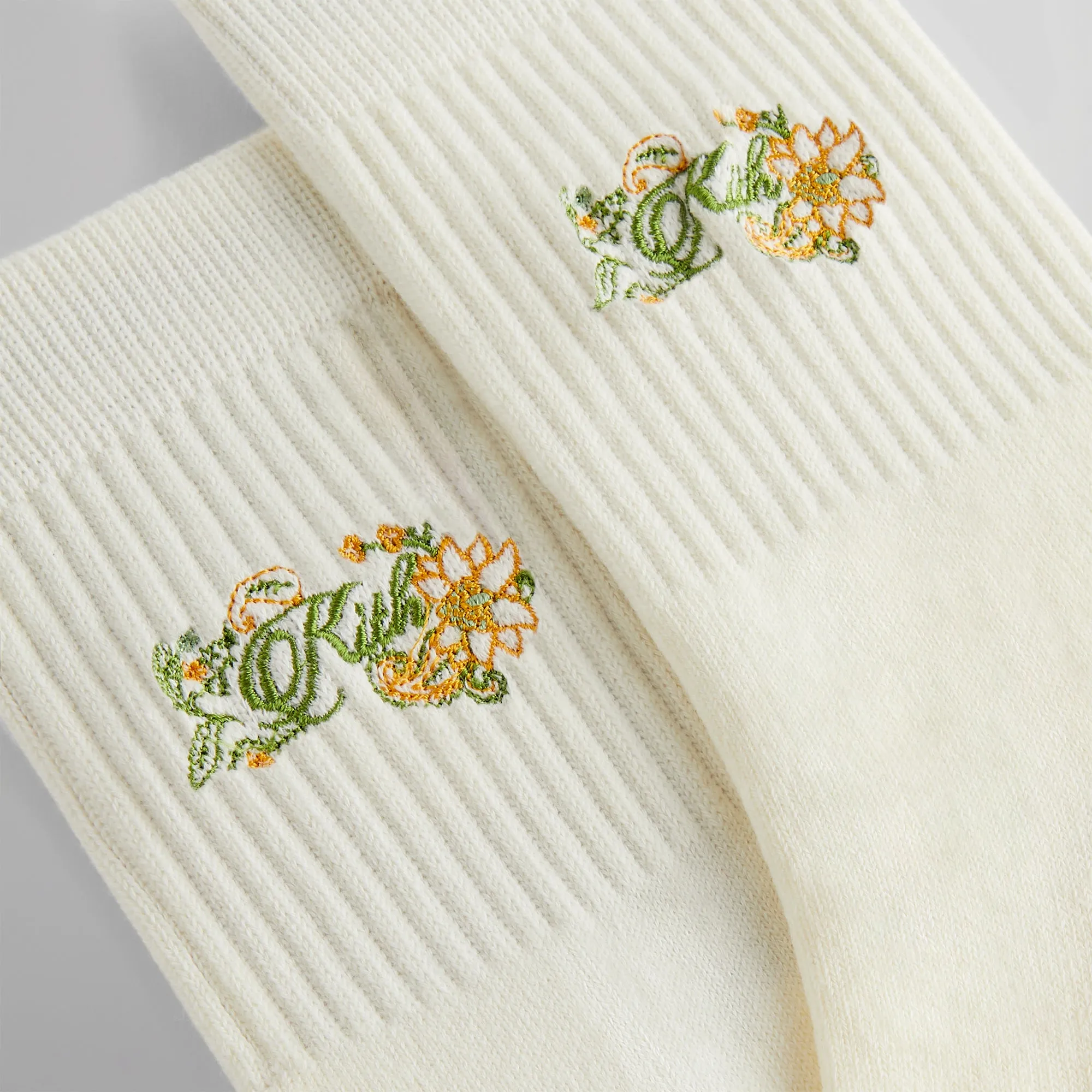 Kith Paisley Embroidery Mid Length Crew Socks - Silk sold by Kith product image thumbnail 3