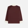 Kith Women Ridley Polo Monogram Jersey Long Sleeve - Magma sold by Kith