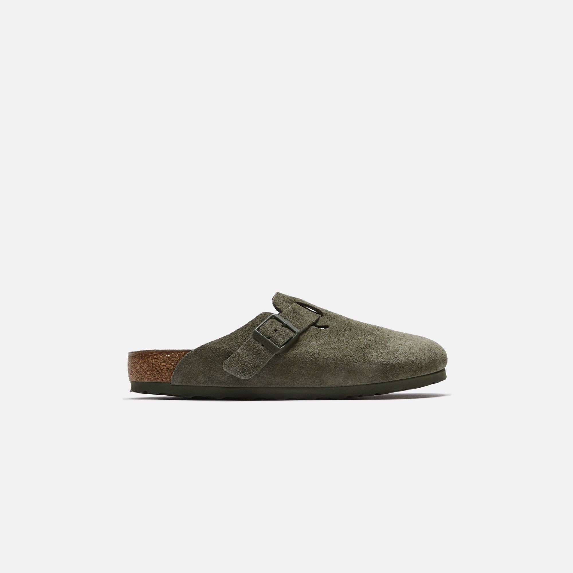 Birkenstock Boston Suede - Thyme sold by Kith