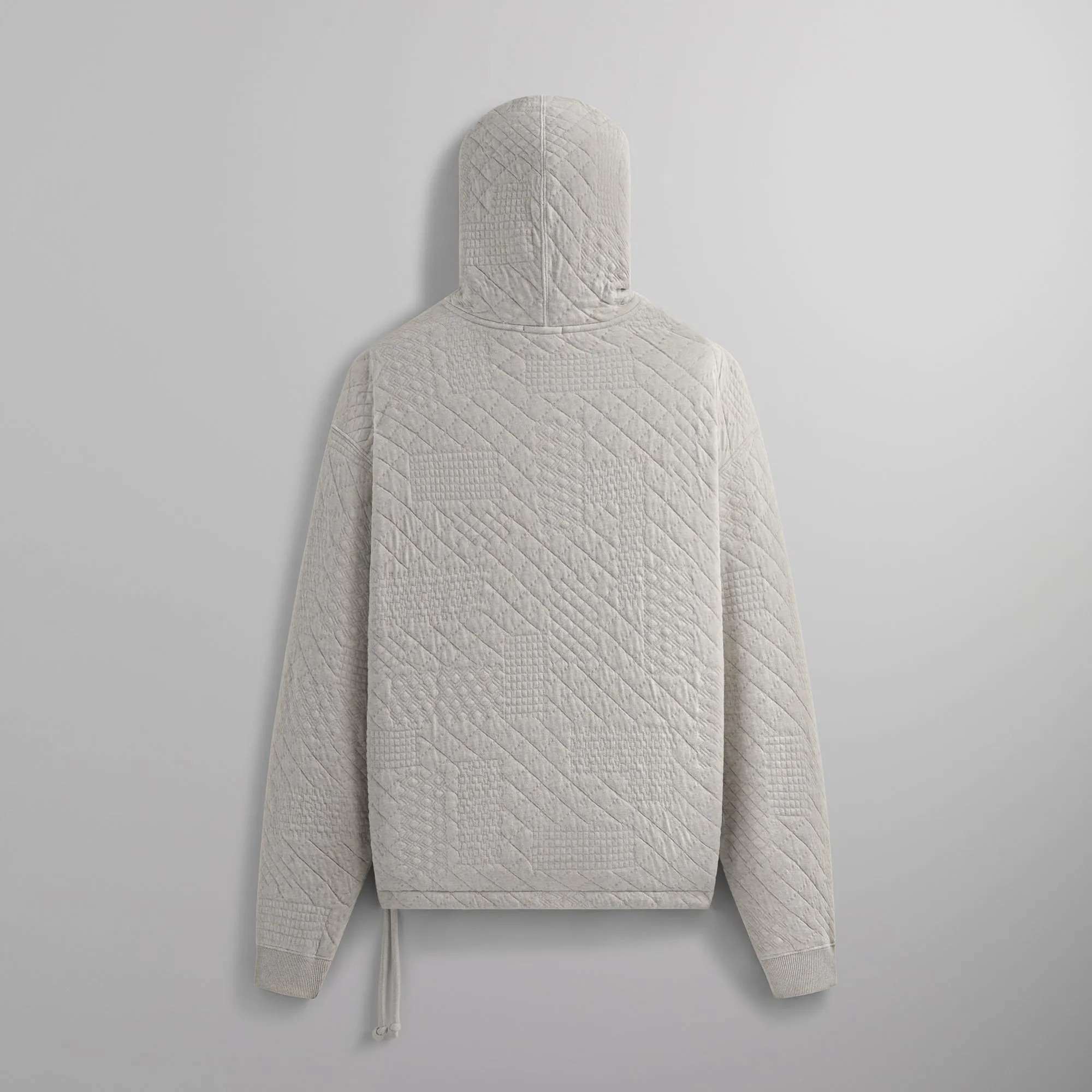 Kith Mixed Stitch Interlock Williams III Hoodie - Light Heather