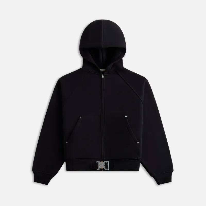 1017 ALYX 9SM Belted Buckle Zip Hoodie - Black | Parallel