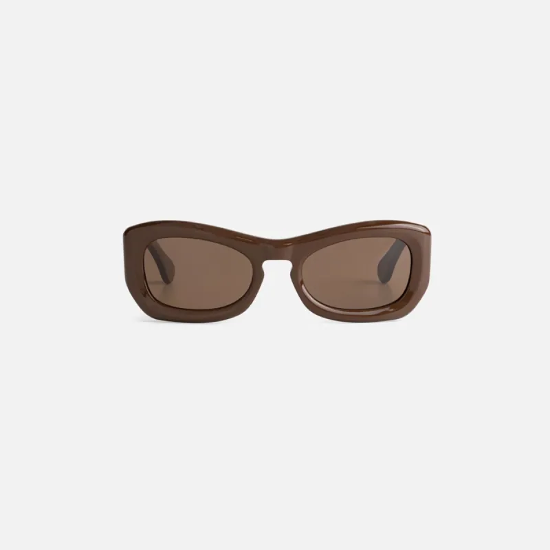 Port Tanger Temo Frames - Alkakaw Acetate / Tobacco Lens sold by Kith