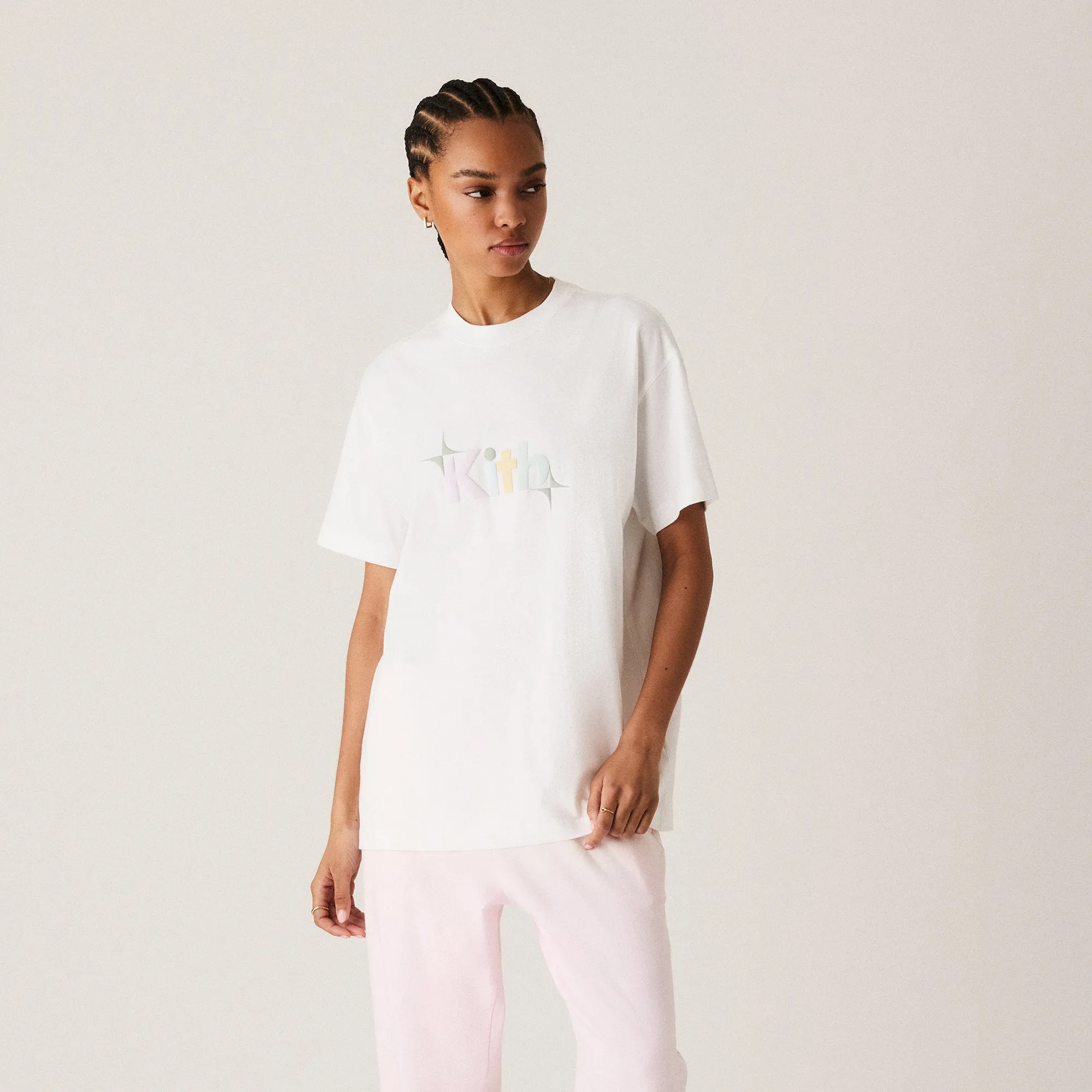 Kith Women Burst Logo Vintage Tee - White sold by Kith product image thumbnail 2