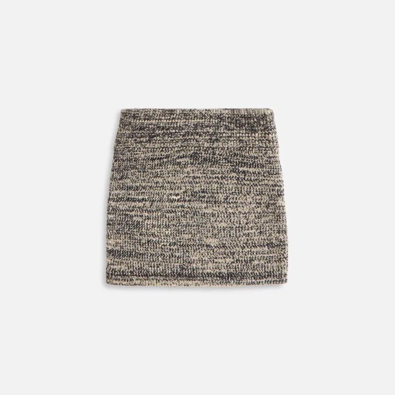 Kith Women Arys Chenille Mini Skirt - Black sold by Kith