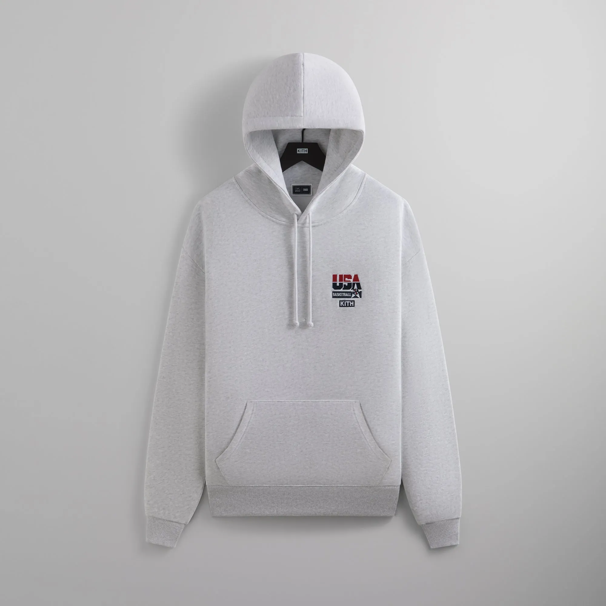 Kith for USA Basketball Vintage Nelson Hoodie - Light Heather Grey PH sold by Kith