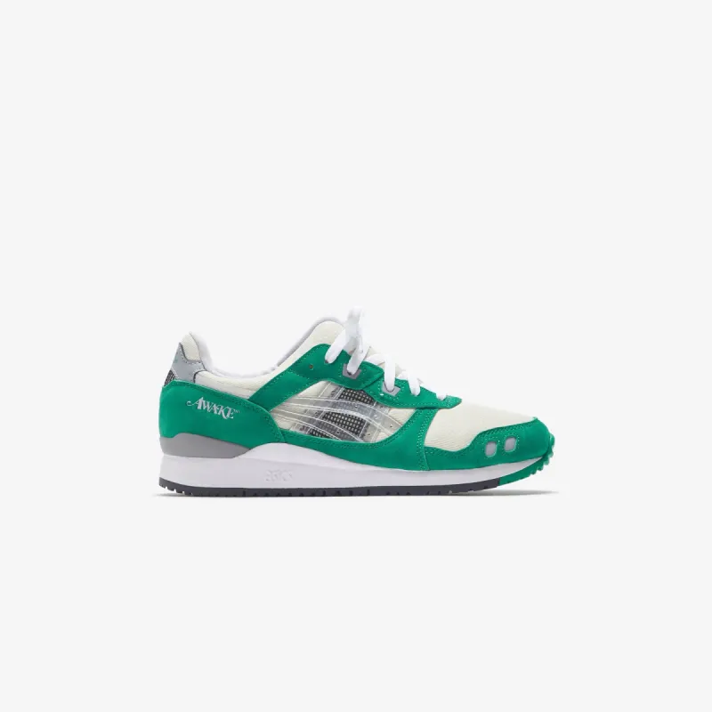 Asics x Awake Gel-Lyte III - Baby Breath / Green Tambourine sold by Kith