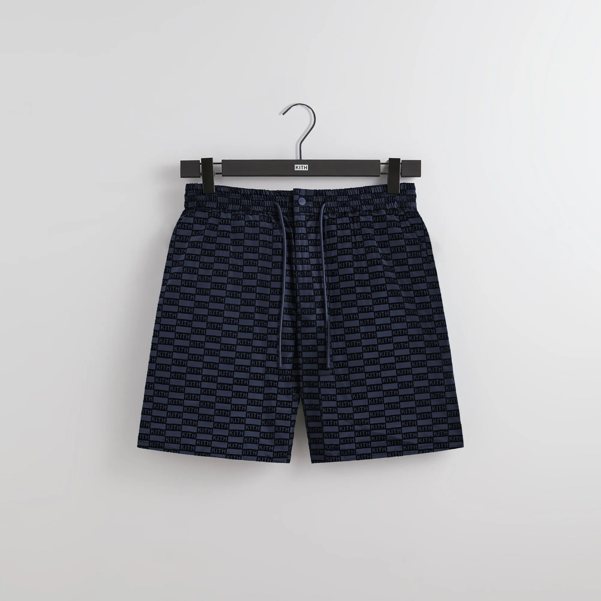 Kith Flocked Monogram Mason Short - Nocturnal sold by Kith