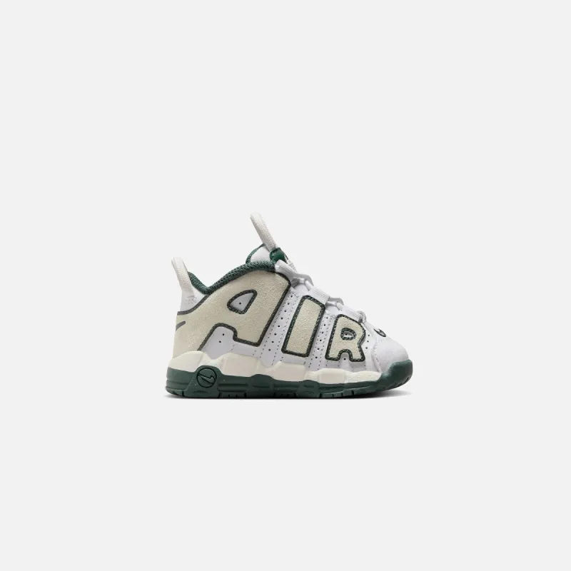 Nike TD Air More Uptempo - White / Sea Glass / Vintage Green made by Nike