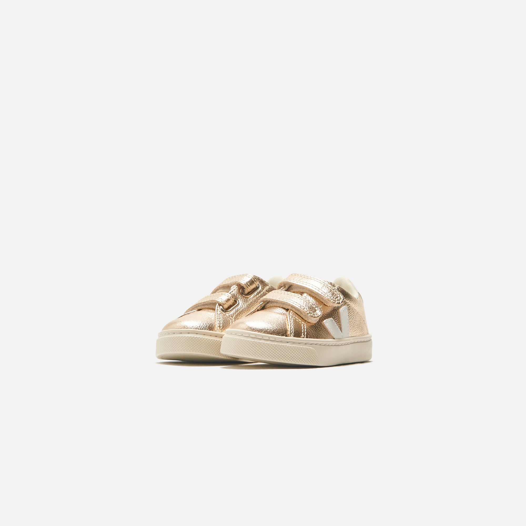 Veja Small Esplar Velcro - Platine / White sold by Kith product image thumbnail 2