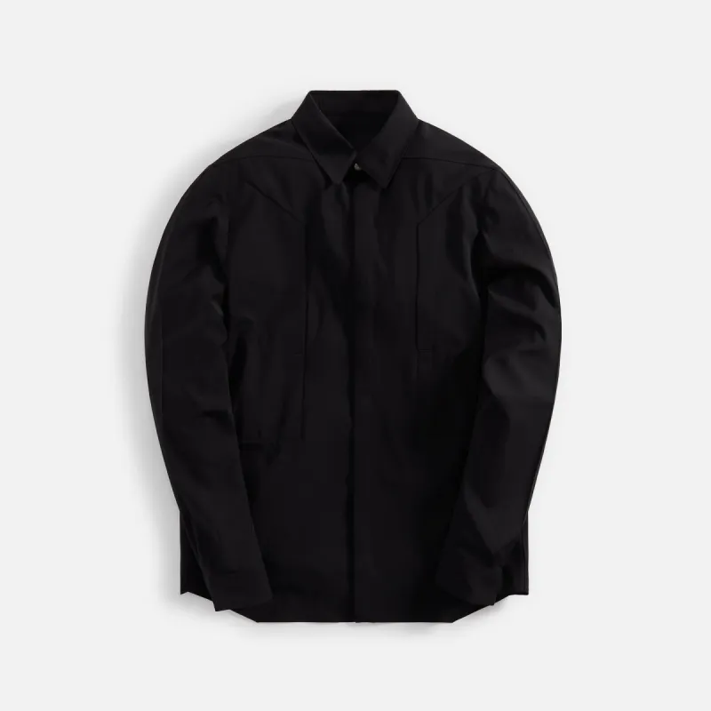 Rick Owens Fog Pocket Outershirt - Black sold by Kith