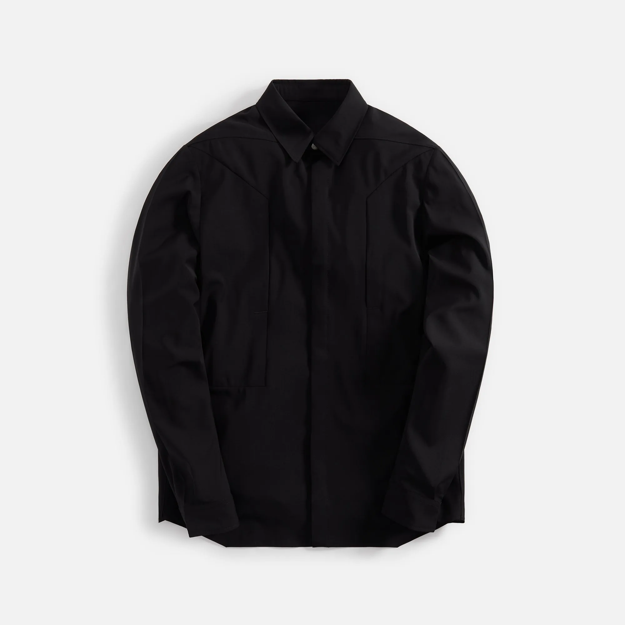 Rick Owens Fog Pocket Outershirt - Black sold by Kith