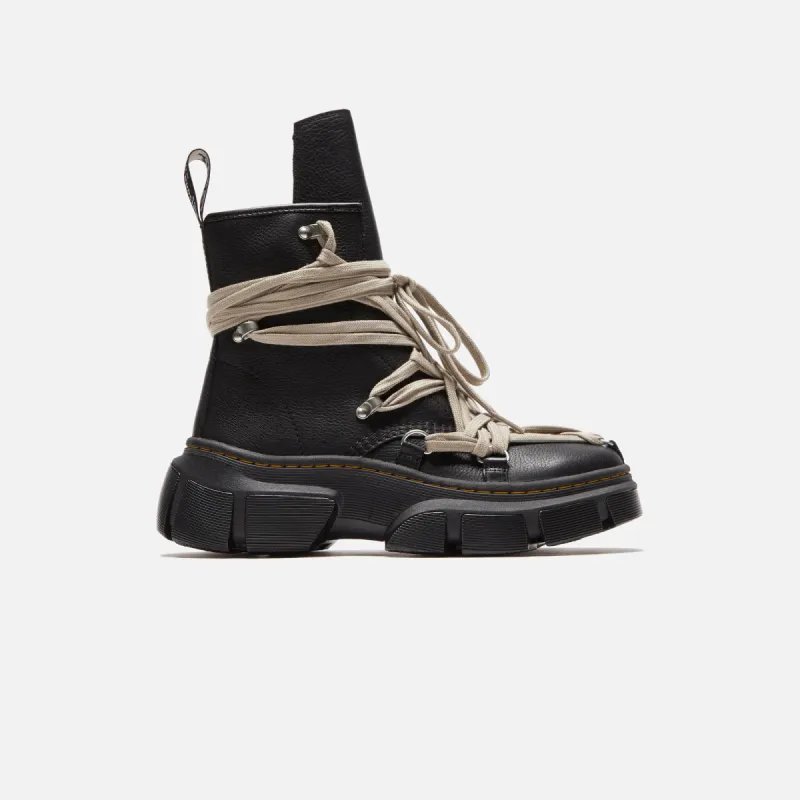 Rick Owens × Dr. Martens 1460 DMXL Mega 1460 Rick Owens DMXL Megalace Leather Lace Up Boots in Black | Dr